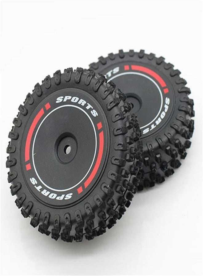 KingVal Replacement Front and Rear Wheel Tire RC Spare Parts Compatible with WLtoys 124010 RC Car - Image 4